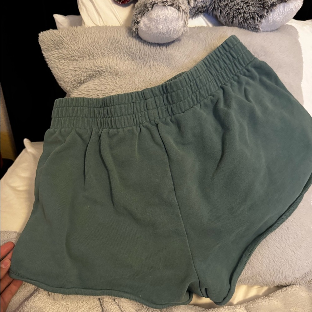 UGG Olive Fleece Lounge Shorts - Picture 3 of 3